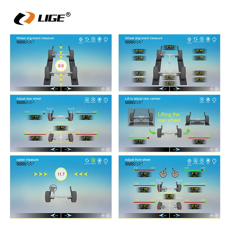 LIGE car 3D wheel alignment machine advanced vehicle equipment factory price