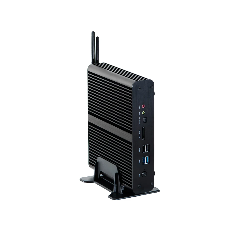  Игровой ПК Nuc без вентилятора мини-компьютер Core i7 8565U/7560U i5 8250U/7260U 2 * DDR4 M.2 + Msata 5 'SATA 4K HTPC Nettop
