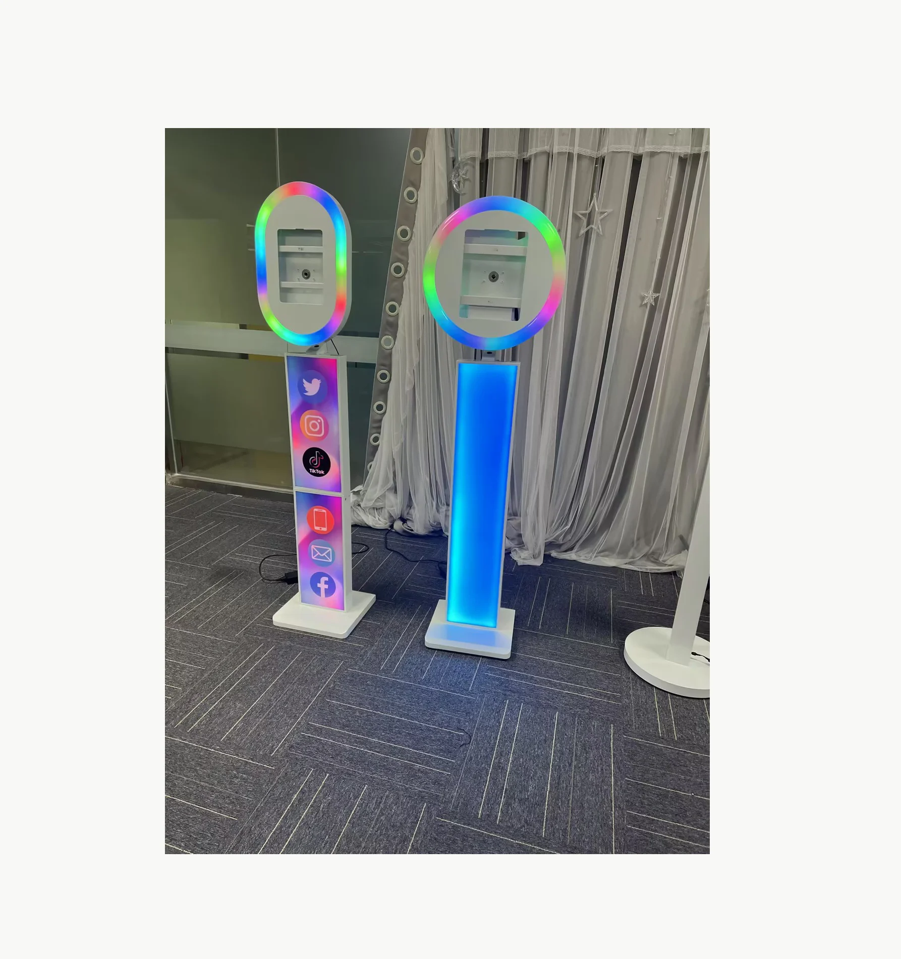 Free Shipped in 48h ipad photo booth with lcd screen ipad pro 11 inch lcd ipad photo booth 110cm for Wedding and Event Used