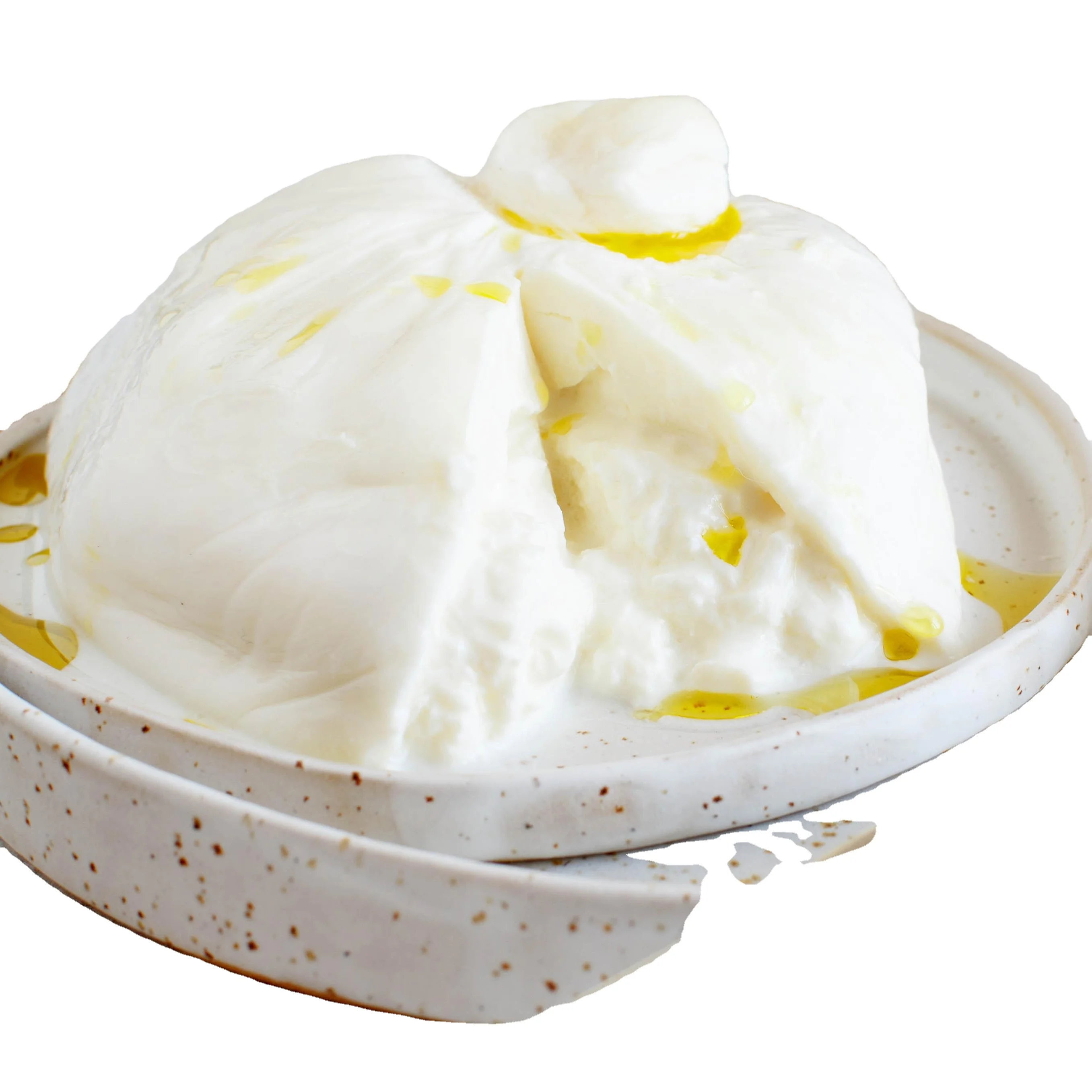 Burratina Italian Made Product, Dairy Product, Burratina cheese 120g in glass packaging