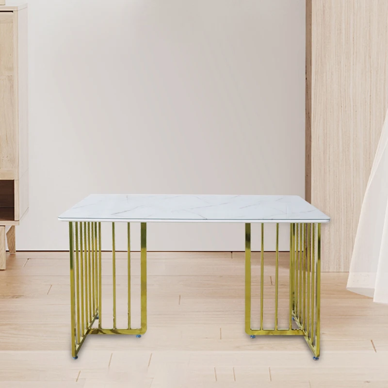 Wholesale Rectangle modern durable square home furniture dining room outdoor use nordic luxury dining table