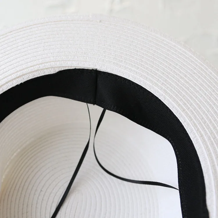 Wholesale Luxury Wide Brim Buy Straw Sun Top Hat for Women Custom Fashion Sun Protection Paper Straw Beach Hat