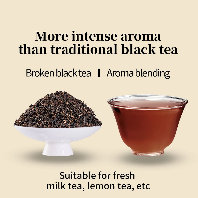 Chinese Factory Rich black tea products 500g/bag milk boba tea supplies bubble tea