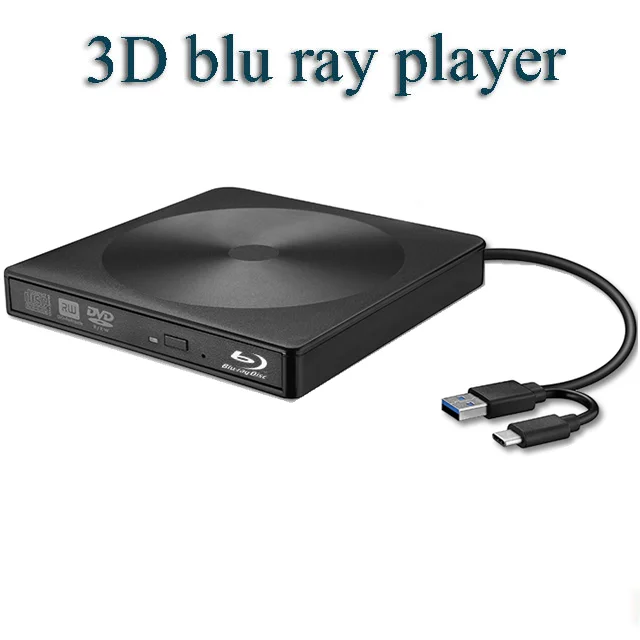  Портативный 3D проигрыватель blu-ray USB 3 0 DVD-плееры внешний DVD-проигрыватель dvd-привод usb