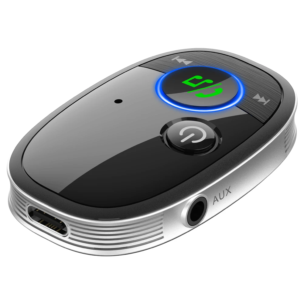 Bluetooth 5.0 Receiver for Car Wireless AUX Adapter for TV PC Home Stereo