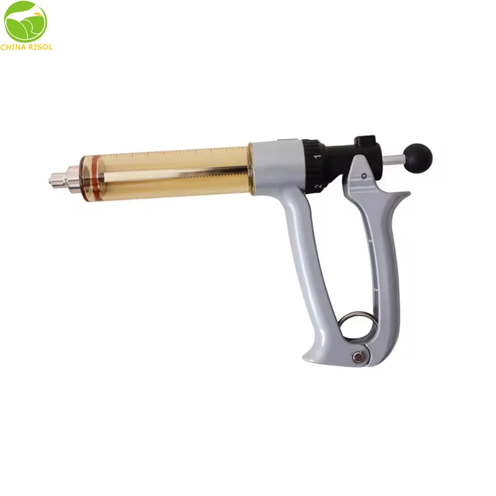 Various Capacity Animal Vaccine Injector Poultry Vaccines Veterinary 25ml50mlSemi-Automatic Syringe