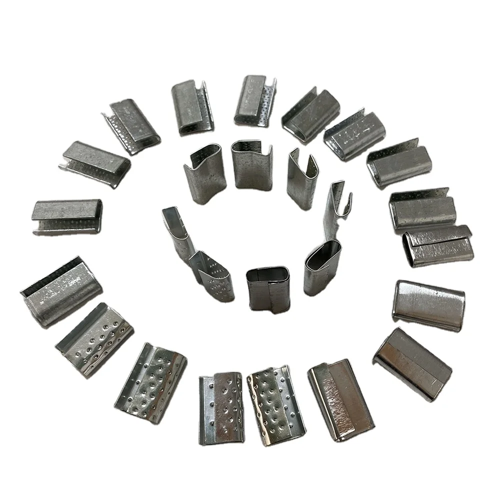 Galvanized Iron Material 16mm PET Strapping Packing Buckle