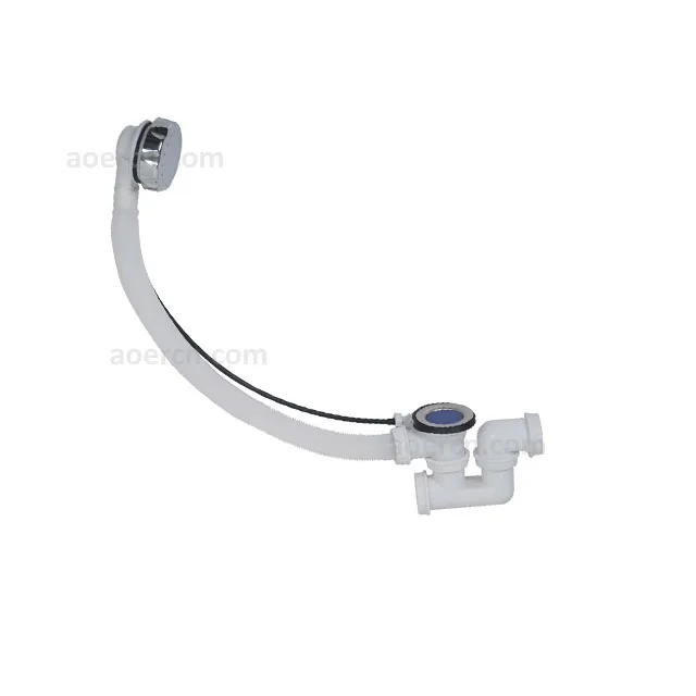 Universal Bathtub Stainless Steel Sink Plastic Extensible Flexible Drain Waste Pipe