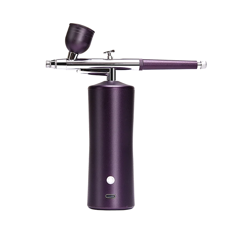Hot Popular Cake Rechargeable Spray Gun Airbrush Compressor Kit Professional Water Portable Oxygen Injector