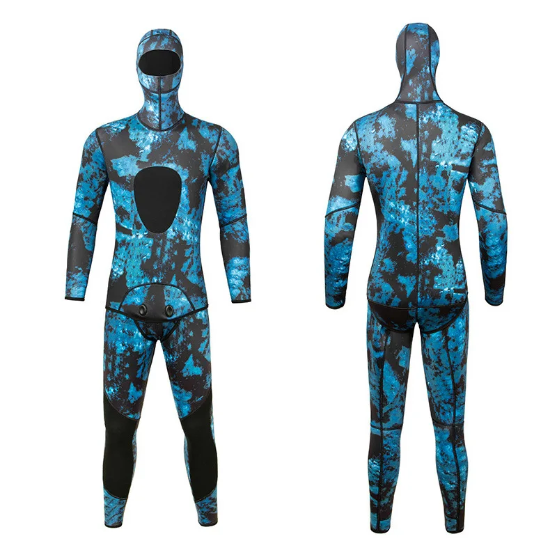 Neoprene 3mm Super Stretch Camouflage Fullsuit for Freediving Snorkeling Swimming Spearfishing Wetsuit