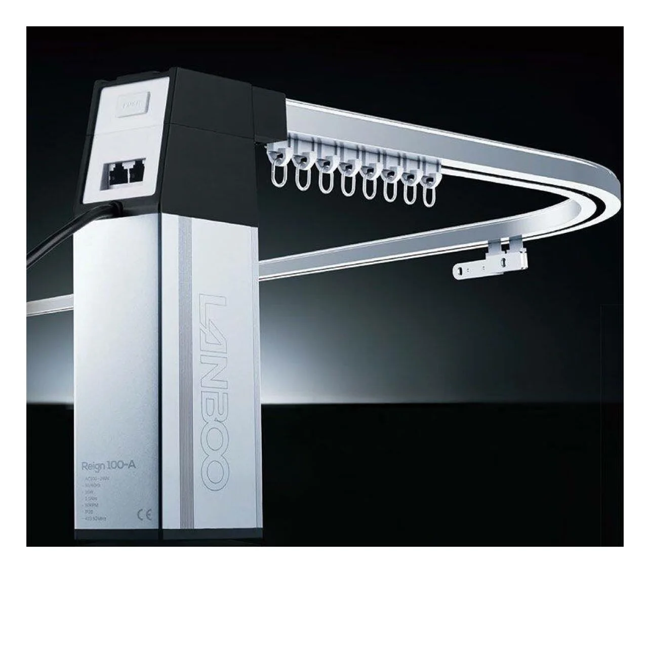 
Home decor L U shape aluminum curved track curtain rod curtain track 