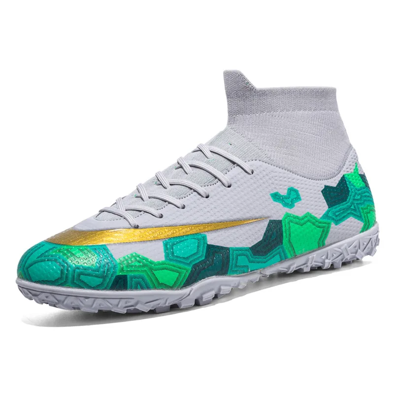 2022 high top AG nail football shoes Chaussures de physical hard boots for men by