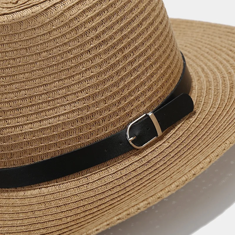 Unisex Summer Western Style Cowgirl Hat Factory Direct Shapeable Wide Brim for Adults Men and Women Straw Cowboy Hat
