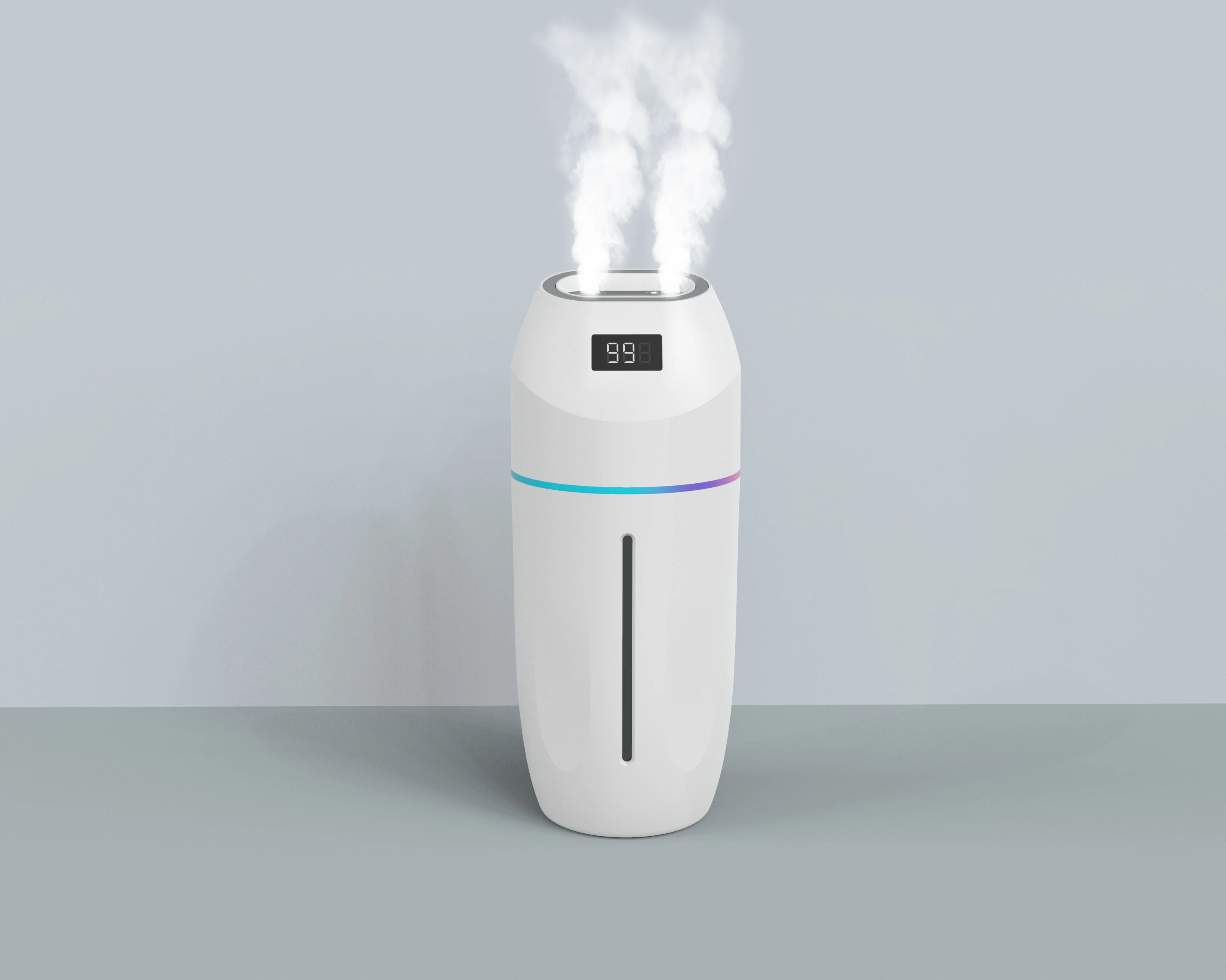 New Advantage Smart Control 2 Fluid Portable Humidifier Usb With White Black Color 500Ml