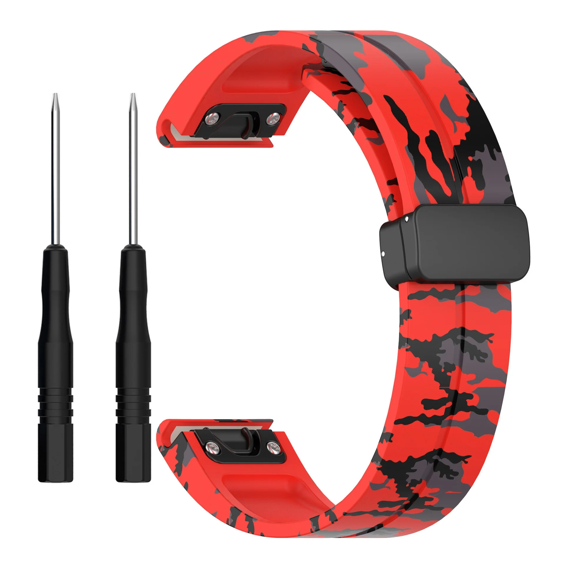 Magnetic Buckle 20mm 22mm 26m Universal Watchbands Silicone Watch Band Strap For Garmin