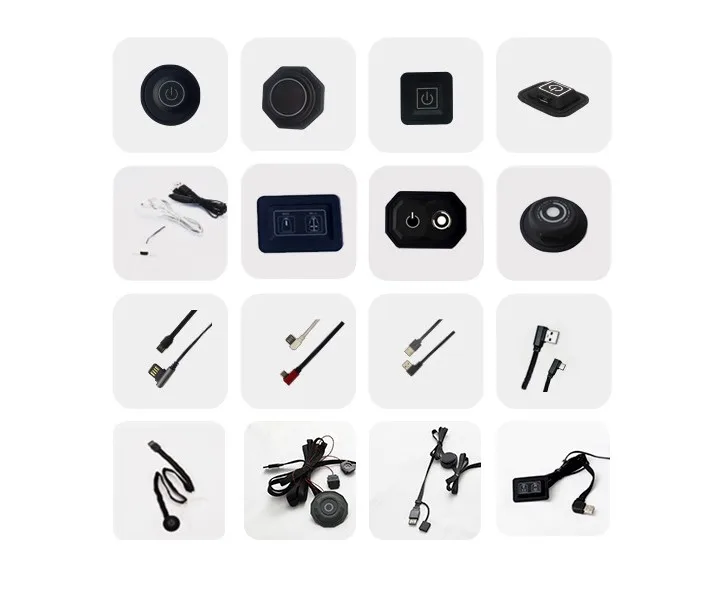 Temperature control for heating system wire connector USB intelligent temperature control silicone waterproof intelligent switch