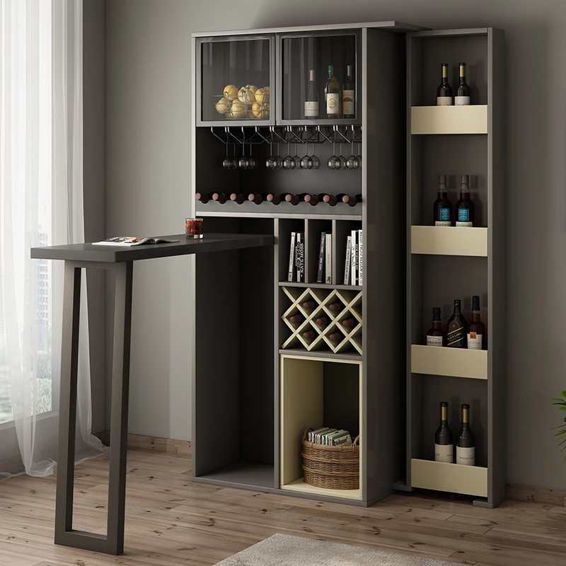 Настенный барный стол, домашняя Современная Минималистичная мебель для гостиной, складная перегородка для маленькой квартиры, скандинавский винный шкаф, высокий стол