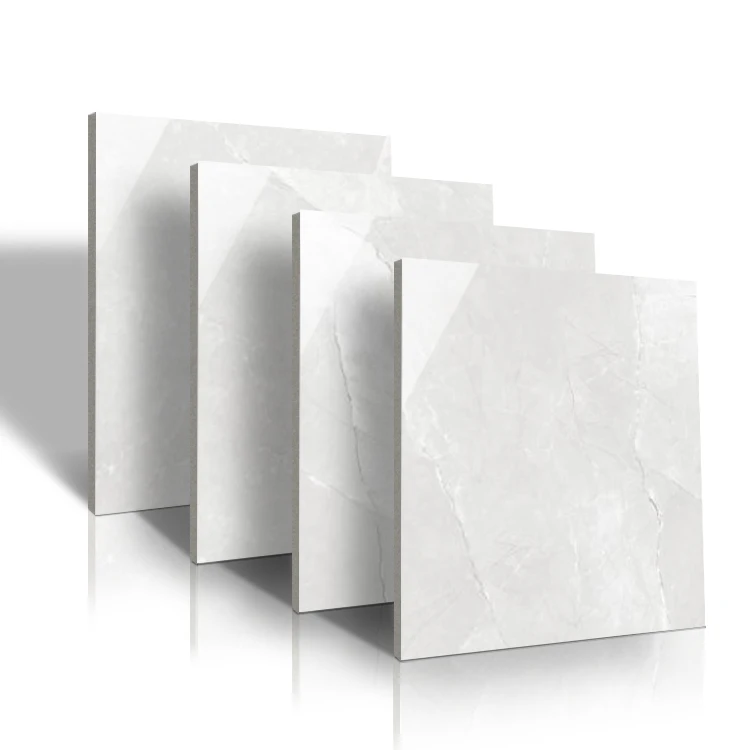 Foshan Porcelain Floor 600x600 Living Room Grey White Marble Floor Tile Porcelanato Glazed Flooring Tiles For Luxury House
