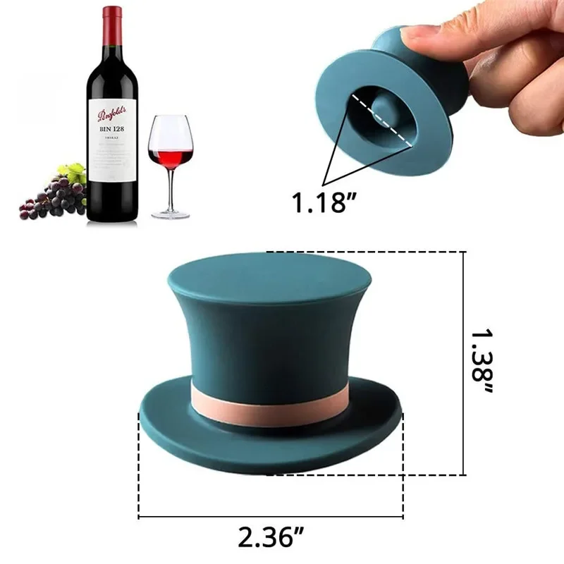 Cork Sparkling Leak-Proof Silicone Wine Bottle Beer Cap Personalized Customized Wedding Favors Zinc Alloy Stopper Shooting