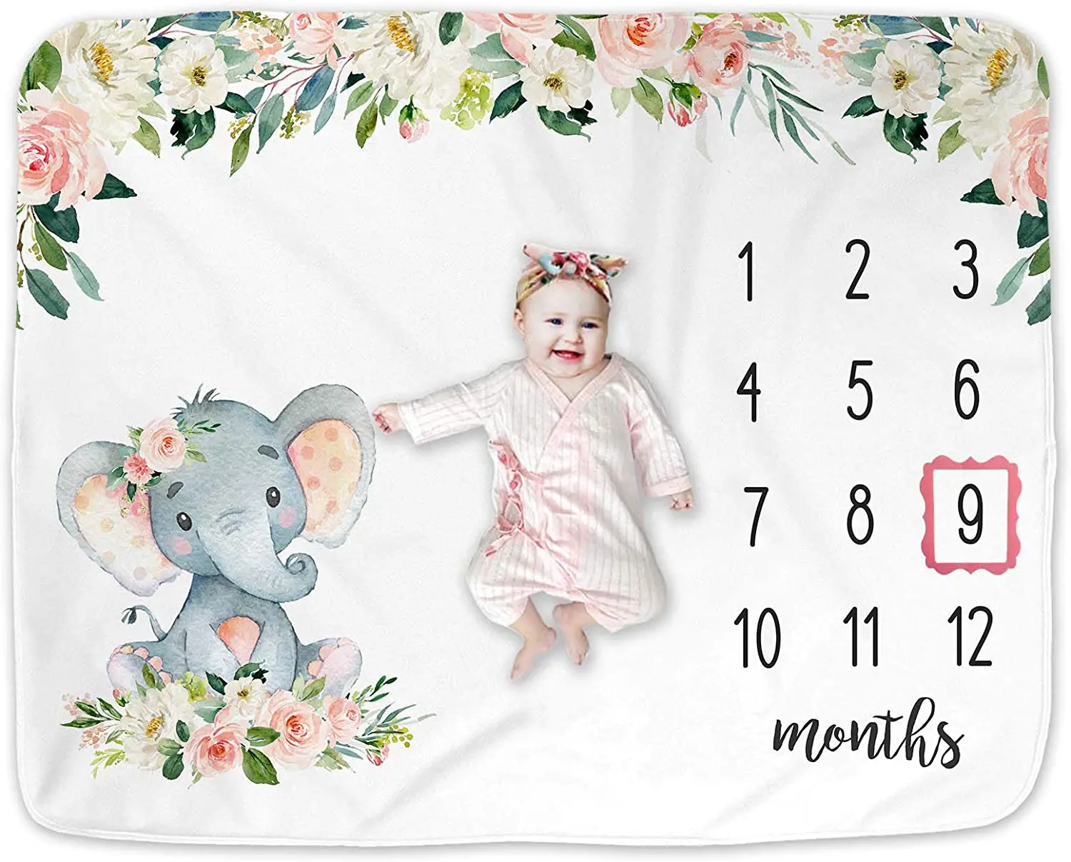 hot-selling product new Baby milestone blanket baby monthly photo blankets