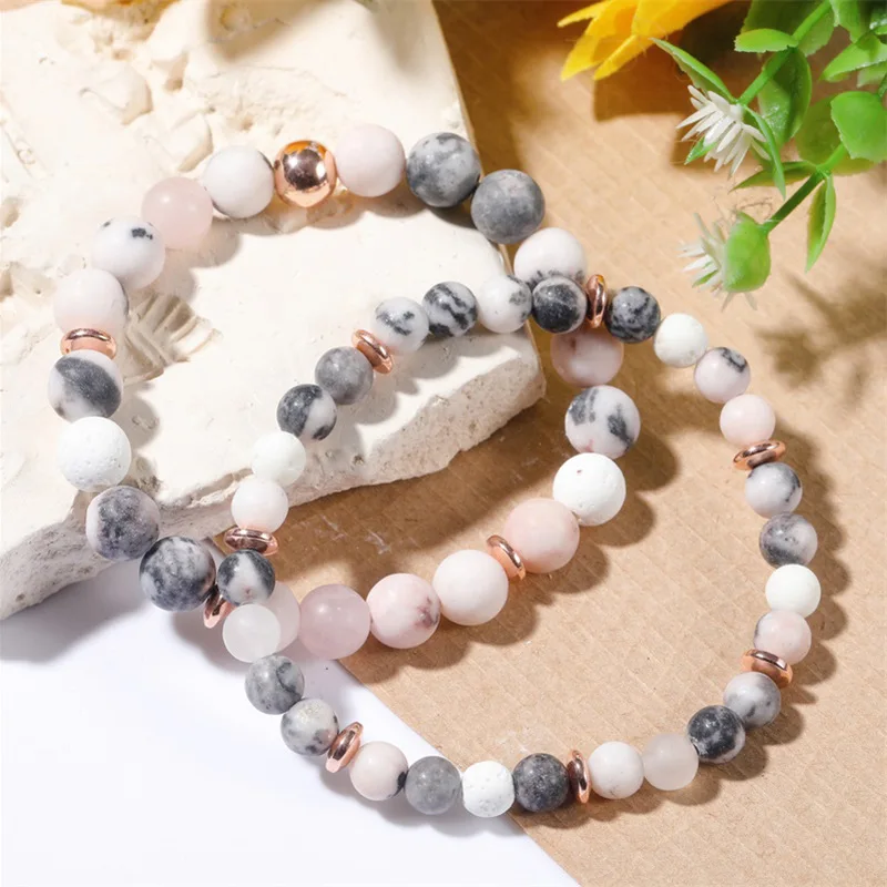 Lava Rock Bracelet ,Anti Anxiety Bracelet for Women Stress Relief Yoga Beads Bracelet ,Aromatherapy Essential Oil Bracelet