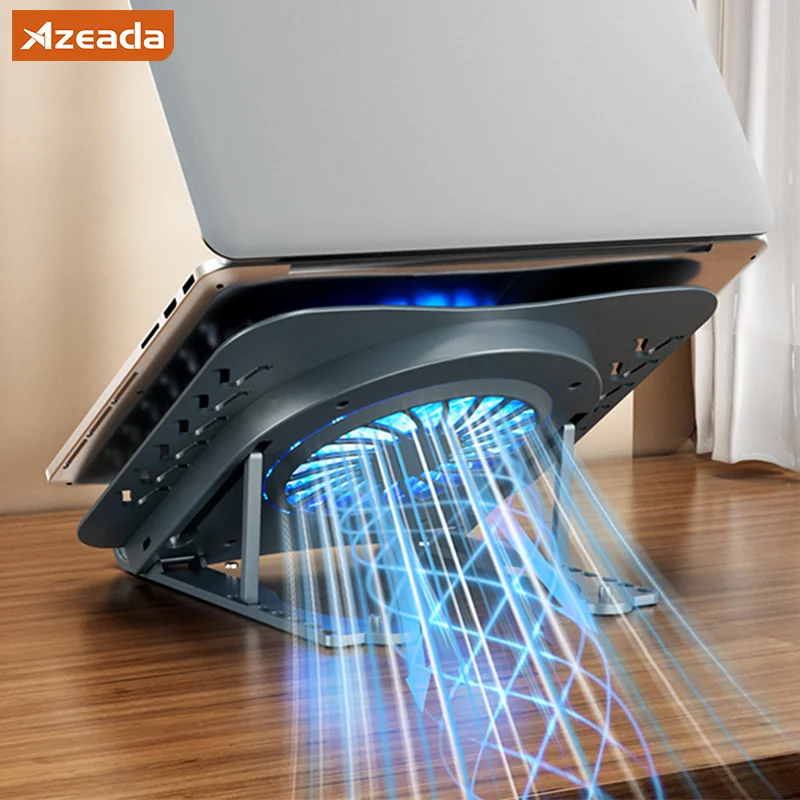 Cooling Pad Portable Notebook Stand Adjustable Height Laptop Cooling Fan Stand For Macbook Air Pro Laptop