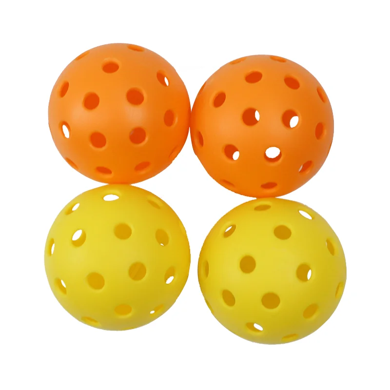 High Quality Custom Yellow Plastic Golf Balls With Hole Pickleball Practice Golf Balls