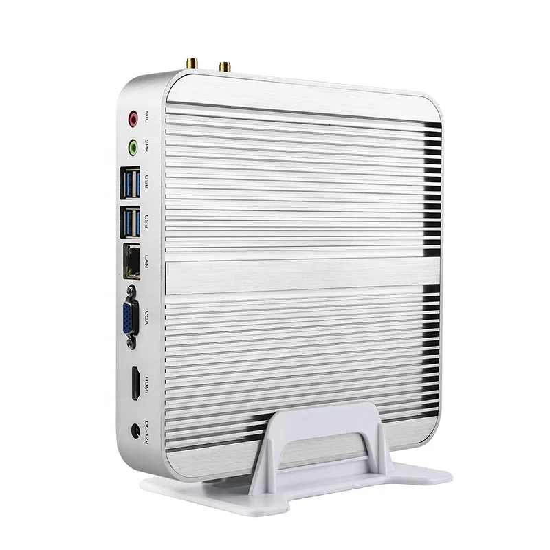 Cheap powerful 4k 7260u ddr4 fanless i5 gaming mini computer pc 12v win10 linux