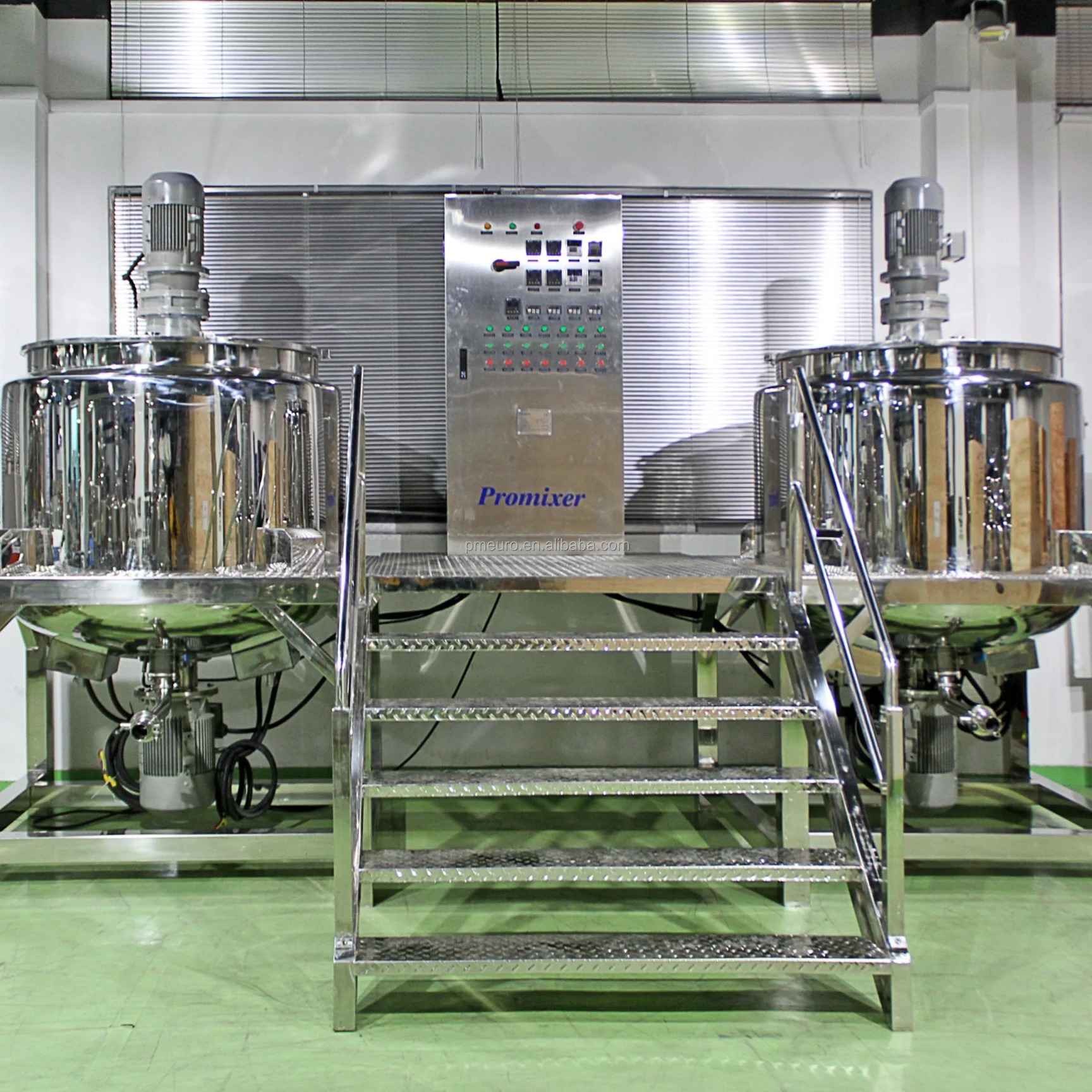 Vacuum Emulsifying Mixer with Bottom Homogenizer for Emulsification