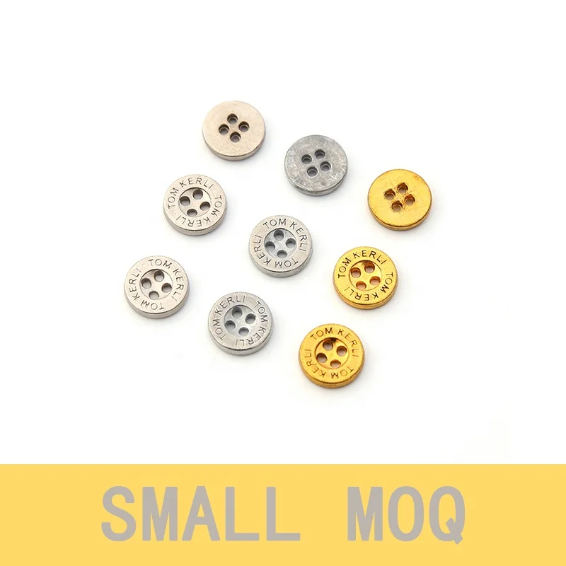 High Quality Custom Manufacture 4 holes metal button for clothing