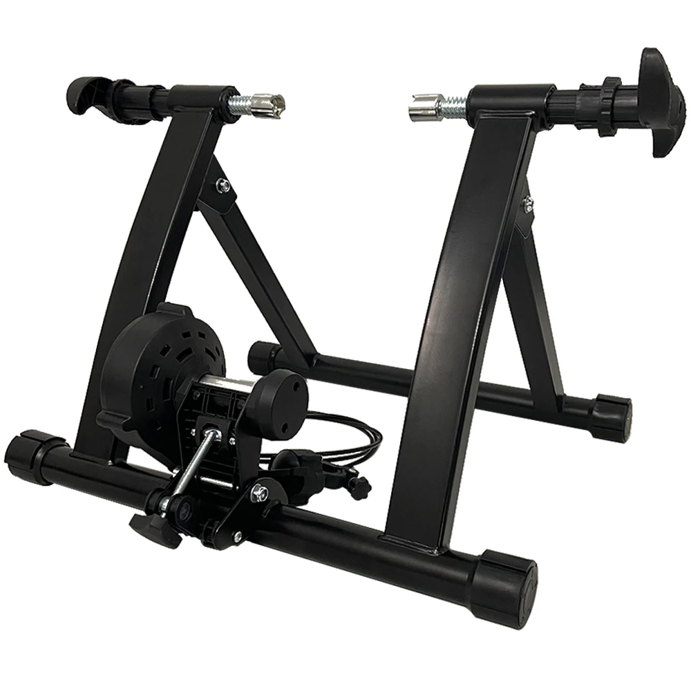 Indoor Cycling Stand Exercise Fitness Noise Reduction Folding Magnetic Bicycle Trainer