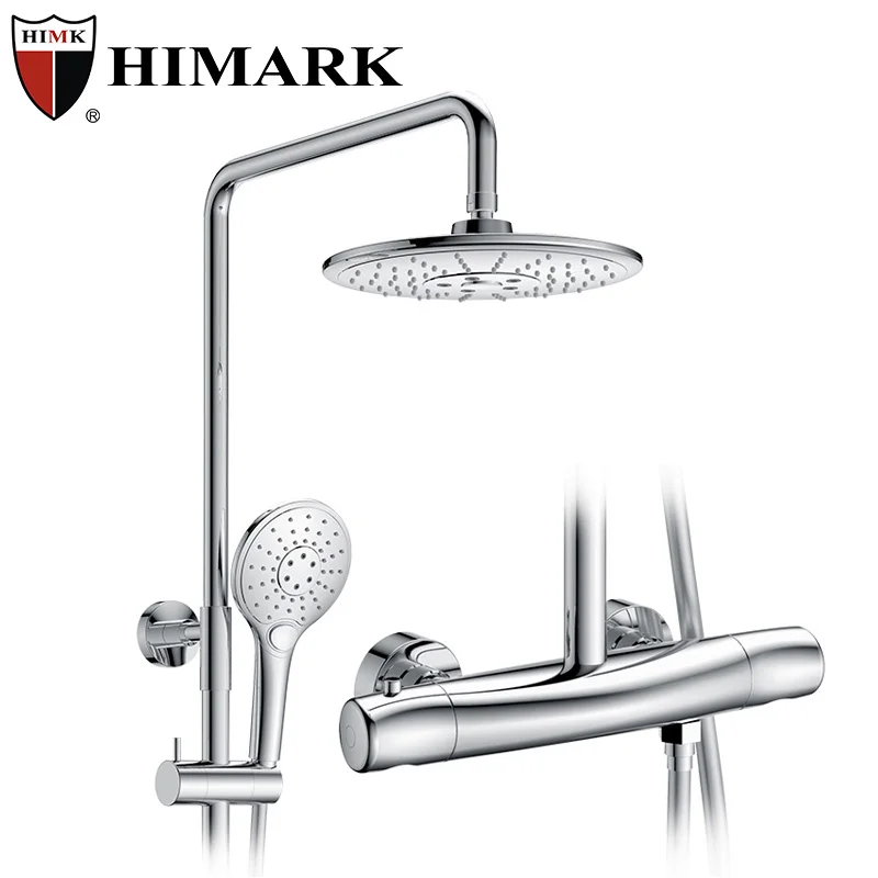 HIMARK rain shower set robinet colonne de douche mitigeur douch bathroom thermostatic rainfall bath & shower mixer faucet set