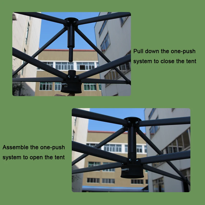 
17x10 Dual Awning Steel Metal Gazebo Outdoor Garden tent Canopy Folding Iron Gazebo For Party 