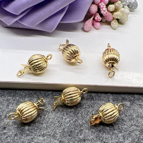 18K Gold-plated copper Gold Silver color clasp For Jewelry Making