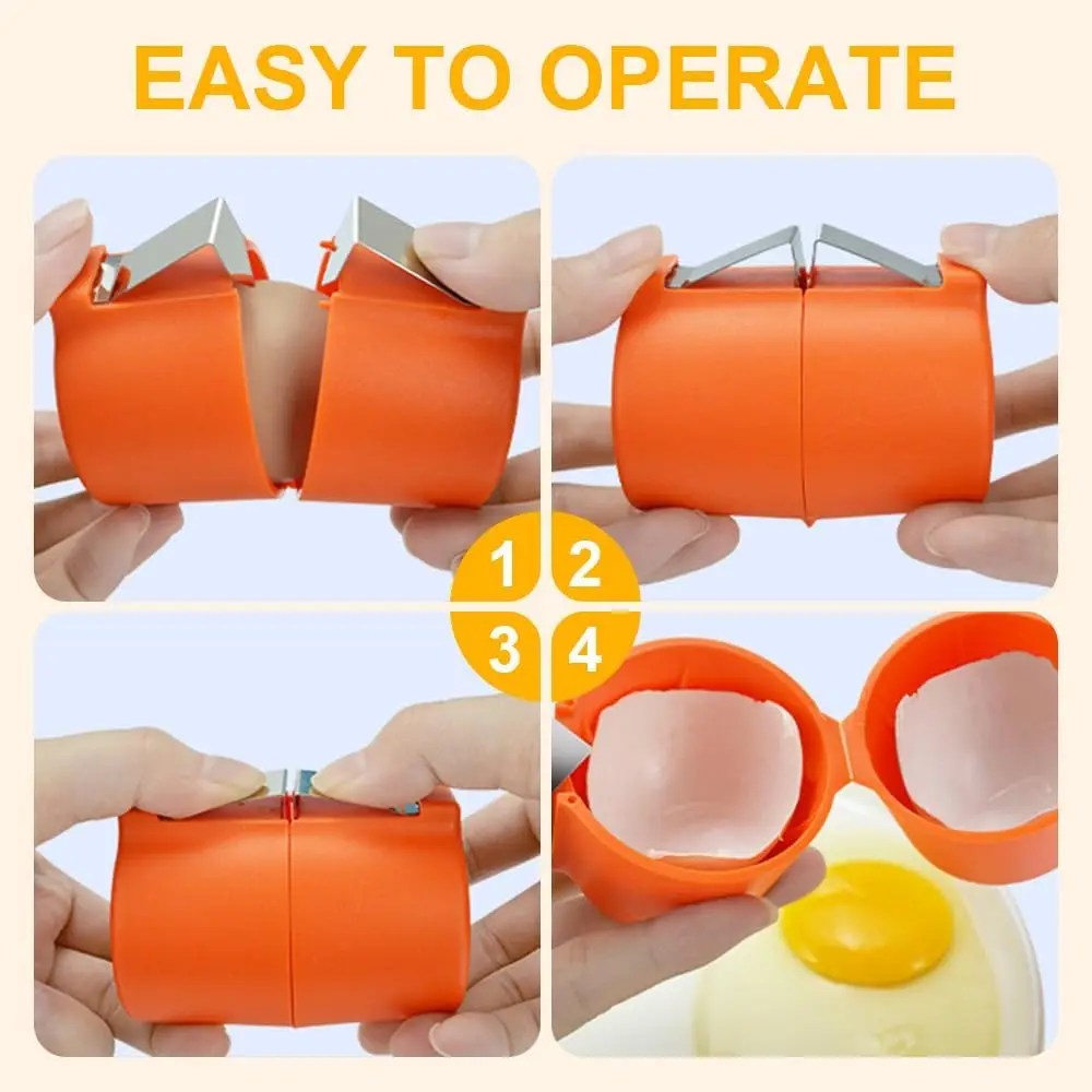 Factory Direct Multifunctional Cooking Kitchen Tool Egg Shell Opener Cutter for Raw Egg Cracker Egg Breaker Separator