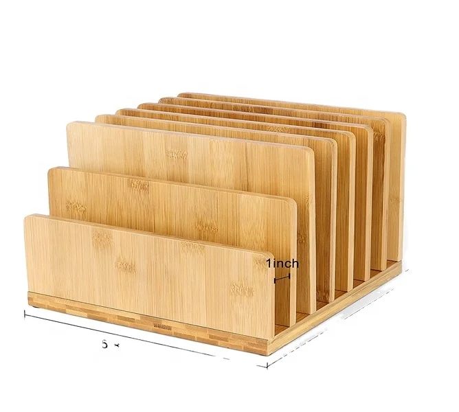 Настольный органайзер для офиса, бамбуковый органайзер для хранения документов и писем
