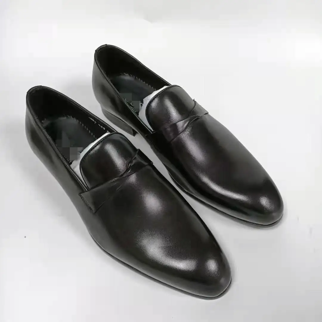 
LUXURY ITALIAN NEW DESIGN INCREASING STYLISH MEN SHOES CUSTOMIZED URBANE MEN BUSINESS DRESS SHOES BRITISH STYLE MANUFACTURER 