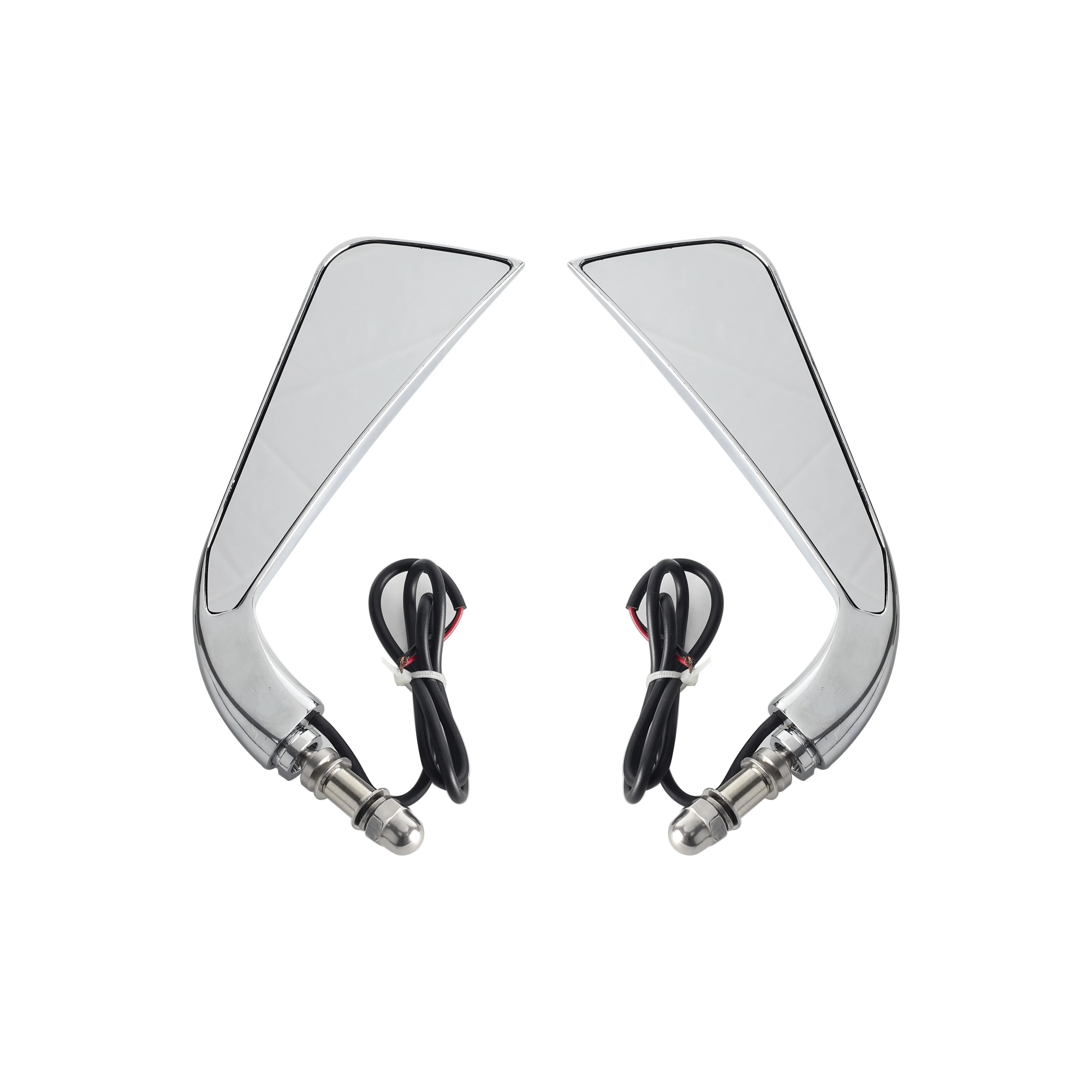 Motorcycle Rear Side Mirror with LED Running Lights for Harley Cross Bones 2008-2009 for Harley Dyna models 1984-2014