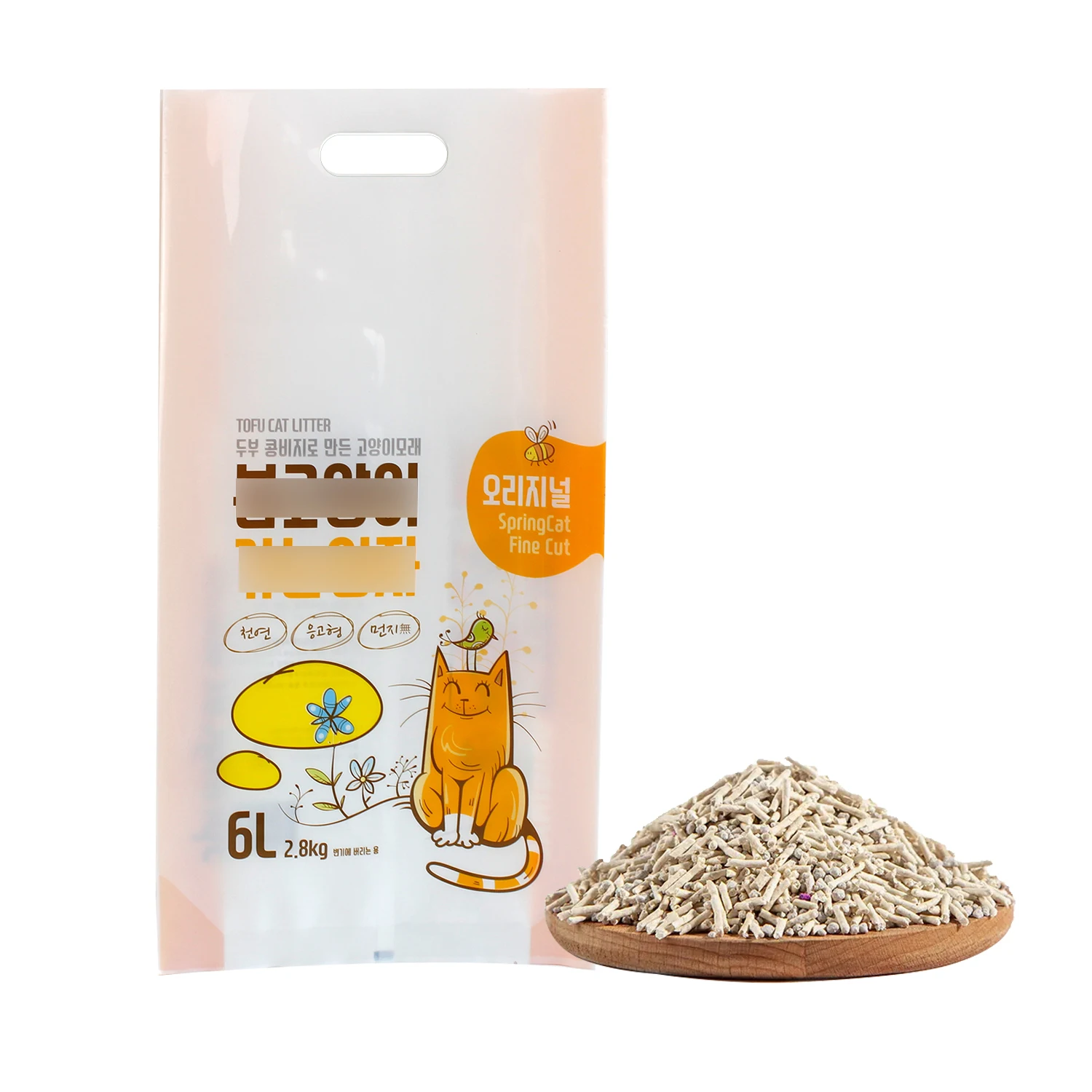 China Factory Natural Dust Free Premium Quick Clumping Tofu Cat Litter