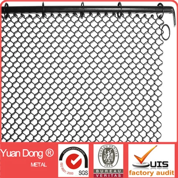 Metal shower curtain chain link woven wire fabrics