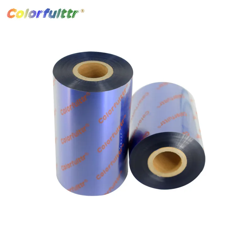 Blue TTR Ribbon Colorful Thermal Transfer Ribbon for Zebra TSC Label Rrinter  Wash Resin Ribbon