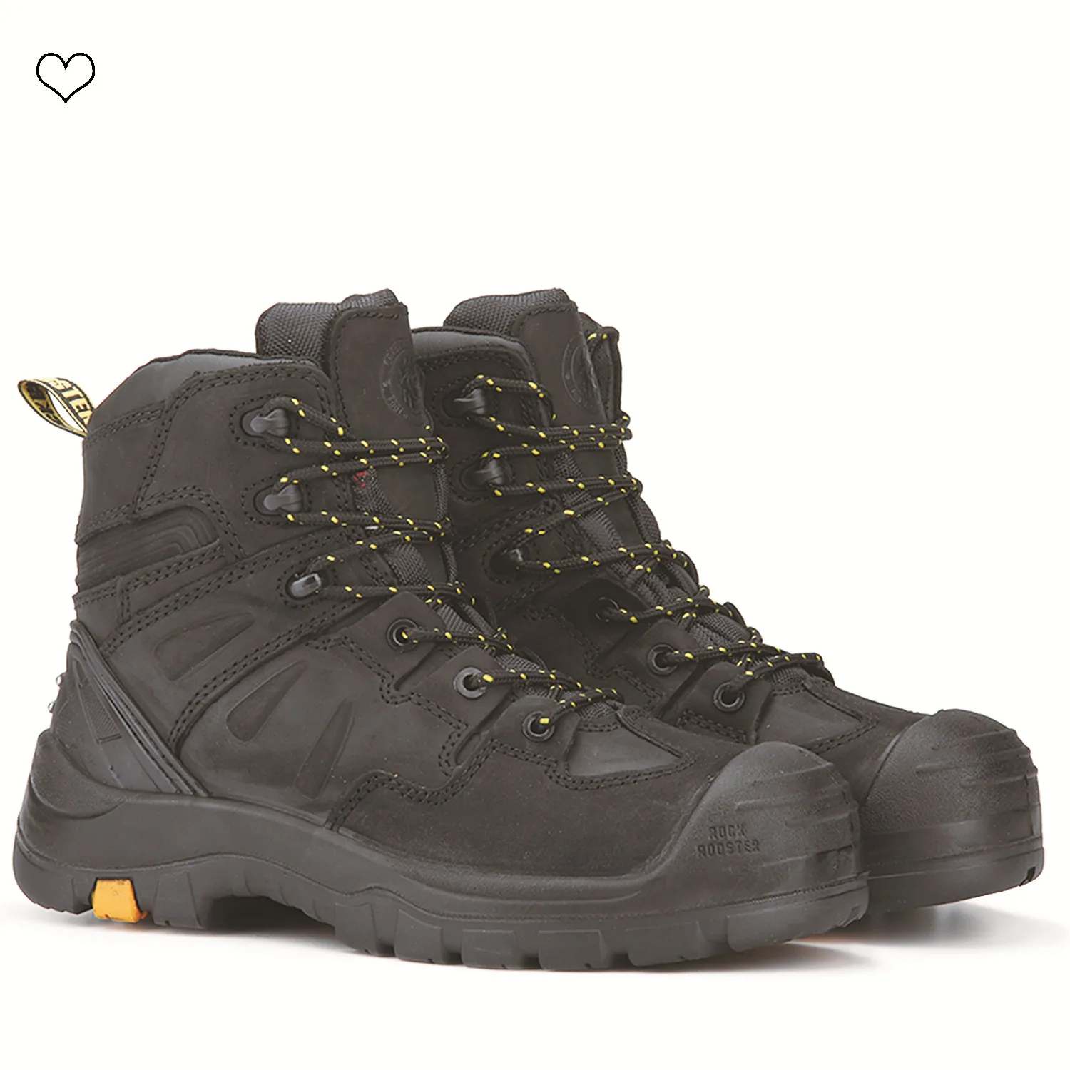 ROCKROOSTER Man Safety Shoes Working Boots Leather Safety Boots For Men Carbon Fiber Toe Work Boots Industry Mining Safety Shoe