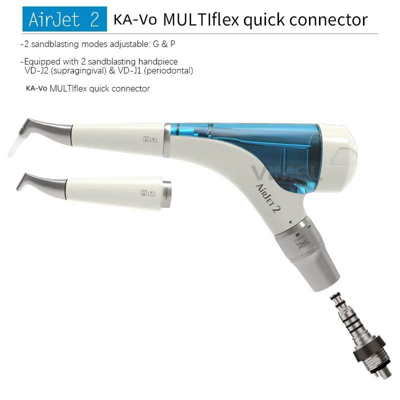 New Dental AIR Polisher Teeth Whitening  Sandblaster Machine AIR Flow Prophy Unit Jet 4 Hole with quick Connect Dental EQUIPMENT