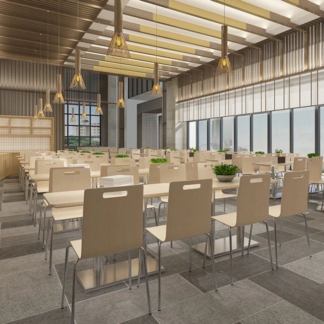 Обеденный Сервиз «буфет», кафе «Дональд», столовая фурнитура из нержавеющей стали, обеденный столовый стул, деревянные промышленные стулья из фанеры для фаст-фуда