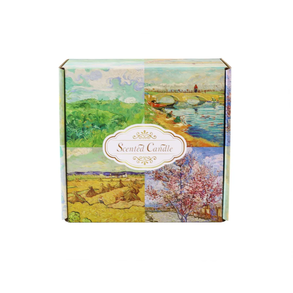 Aromatherapy candle soybean wax 3.5oz creative hand gift