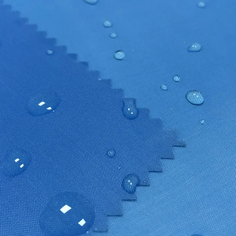 70D 190t nylon taffeta fabric PU and silicone coating