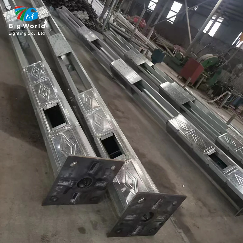 Hot Galvanized Steel Used Street Light Poles Pole Light String Light Pole