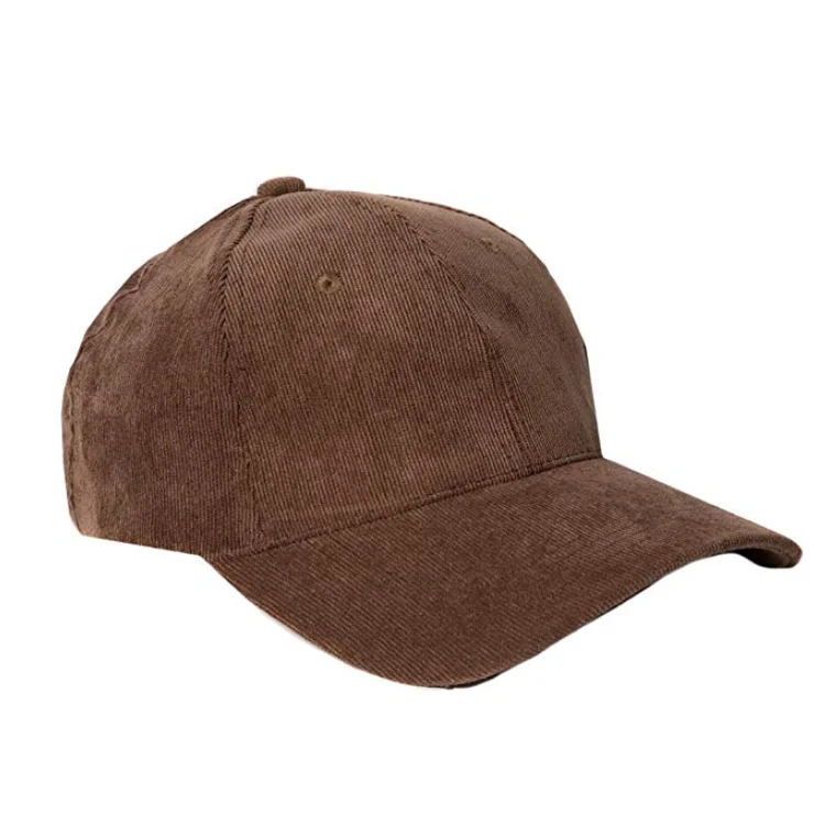 
Custom Men Vintage Plain Brown Black Gray Blank Dad Hat Corduroy Baseball Cap 