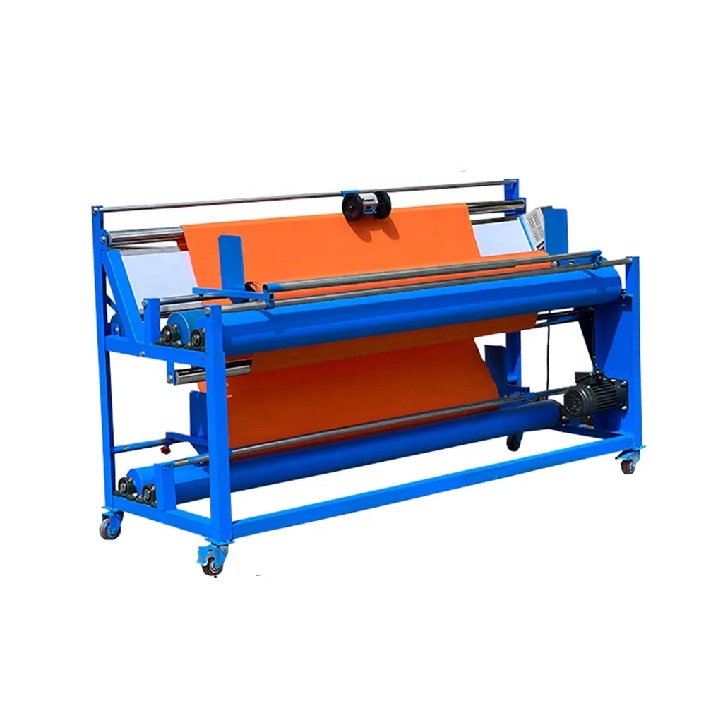 industrial good price cloth rolling machine cloth winding  taking-up machine cloth measuring machine rewinding machine