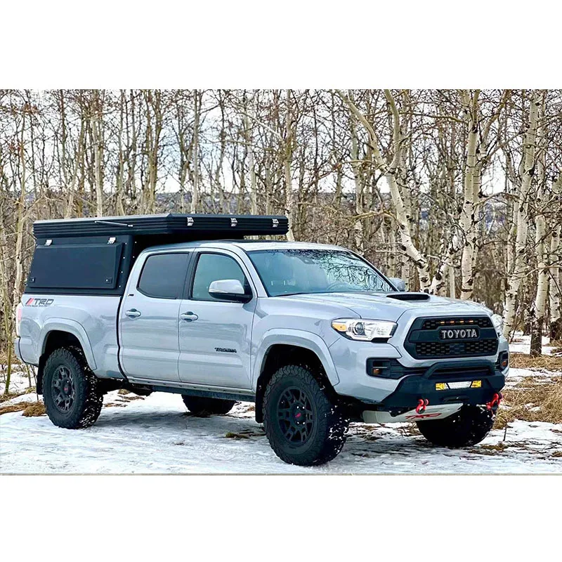 Metal Camper Shell For Dodge Ram 1500 Short Bed 5ft 6ft With Two Side Windows